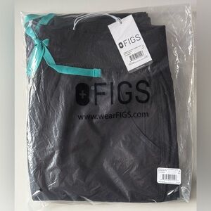 FIGS High Waisted Yola FREEx Lined Scrub Pants Black Women's Size Medium NEW